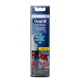ORAL-B Pro Kids 3+, Ανταλλακτικές Κεφαλές, Spiderman - 4τεμ