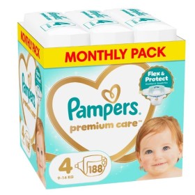 PAMPERS Premium Care No 4 (9-14Kg) Monthly Pack - 188τεμ
