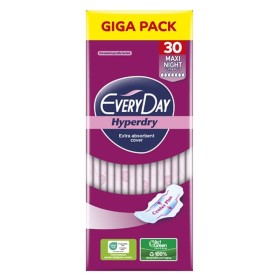 EVERYDAY Hyperdry Giga Pack/ Maxi Night Ultra Plus, Σερβιέτες Κατάλληλες για τη Νύχτα ή για Περιπτώσεις Μεγάλης Ροής - 30τεμ.