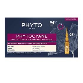 PHYTO Phytocyane Anti- Hair Loss Treatment, Reactional, for Women, Αγωγή Τριχόπτωσης για Γυναίκες - 12amps x 5ml