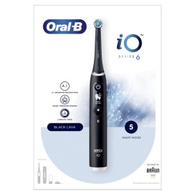 ORAL-B iO Series 6 Black Lava, Ηλεκτρική Οδοντόβουρτσα Μαύρη & Δώρο Θήκη Ταξιδίου -1τεμ