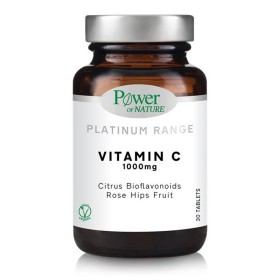 POWER OF NATURE Vitamin C 1000mg, Βιταμίνη C με Βιοφλαβονοειδή Εσπεριδοειδών & Καρπό Αγριοτριανταφυλλιάς - 30tabs