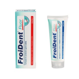FROIKA Froident Fluor Toothpaste, Οδοντόκρεμα Κατά της Τερηδόνας, της Μικροβιακής Πλάκας & του Ερεθισμού των Ούλων - 75ml