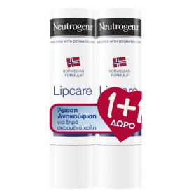 NEUTROGENA Σετ Lip Care Stick, Ενυδατικό Στικ Χειλιών - 4,8gr 1+1 Δώρο