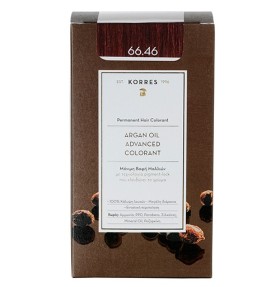 KORRES Βαφή Argan Oil 66.46 Έντονο Κόκκινο Βουργουνδίας - 50ml