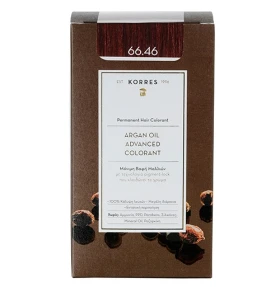 KORRES Βαφή Argan Oil, 66.46 Έντονο Κόκκινο Βουργουνδίας - 50ml