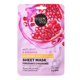 NATURA SIBERICA Organic Shop Sheet Mask Pomegranate & Niacinamide, Μάσκα Προσώπου για Ρόδι & Νιασιναμίδη -1τεμ