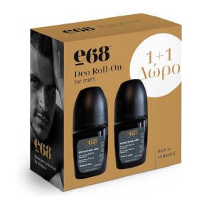 E68 Deo Roll-On For Men 48H, Ανδρικό Αποσμητικό -50ml/ 1 + 1 ΔΩΡΟ