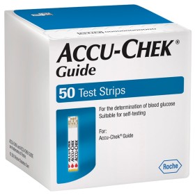 ROCHE Accu - Chek Guide Strips, Ταινίες Μέτρησης Σακχάρου - 50τεμ.