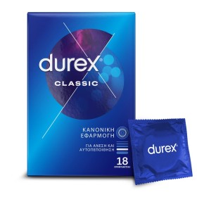 DUREX Classic Προφυλακτικά με Κανονική Εφαρμογή - 18τεμ