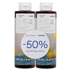 KORRES Shower Gel Sea Lavender, Αφρόλουτρο Θαλασσινή Λεβάντα - 250ml 1+1 -50% στο 2ο προϊόν