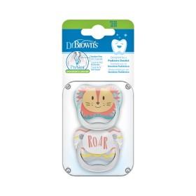 DR. BROWNS Prevent Orthodontic Soother, Πιπίλες Σιλικόνης 0-6m, Ζωάκια - 2τεμ