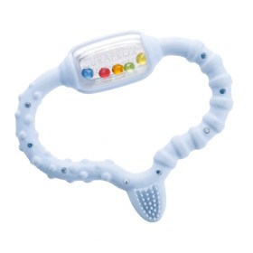 CURAPROX Teething Ring with Massaging Toothbrush, Κρίκος Οδοντοφυΐας Μπλέ - 1τεμ