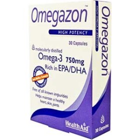 HEALTH AID Omegazon, Omega 3 Fish Oil 750mg - 30caps