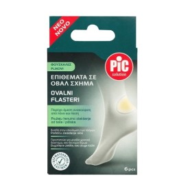 PIC SOLUTION Ovalni Flasteri, Επιθέματα για Φουσκάλες Οβάλ - 6τεμ