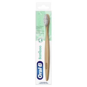 ORAL B Bamboo Toothbrush, Οδοντόβουρτσα απο Μπαμπού, Άσπρη Normal - 1τεμ