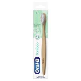 ORAL-B Bamboo Toothbrush, Οδοντόβουρτσα απο Μπαμπού, Άσπρη Normal - 1τεμ