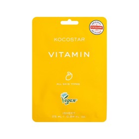 KOCOSTAR Vitamin Sheet Face Mask, Μάσκα Προσώπου με Εκχύλισμα Γκρέιπφρουτ & Λεμονιού - 1τεμ