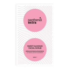 PANTHENOL EXTRA Sweet Almond Facial Scrub, Κρέμα Έντονης Απολέπισης - 2x8ml