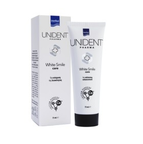 INTERMED Unident White Smile Care, Οδοντόκρεμα για Ενίσχυση της Λευκότητας των Δοντιών - 75ml