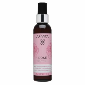 APIVITA Rose Pepper Body Reshaping Massage Oil, Λάδι Μασάζ Αναδιαμόρφωσης Σώματος - 150ml