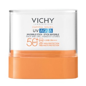 VICHY Capital Soleil UV-Aqua Spf50 Invisible Stick, Αόρατο Αντηλιακό Στικ Προσώπου & Χειλιών Πολύ Υψηλής Προστασίας Χωρίς Άρωμα -10ml