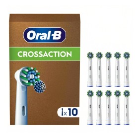 ORAL-B Cross Action White, Ανταλλακτικές Κεφαλές Ηλεκτρικής Οδοντόβουρτσας Άσπρες, 10τεμ