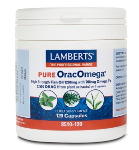 LAMBERTS Pure OracOmega 760mg, Ιχθυέλαιο - 120caps