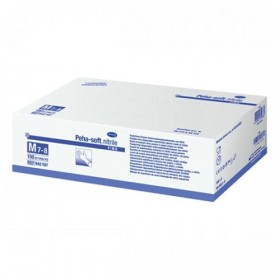 HARTMANN Peha-Soft Nitrile Fino, Εξεταστικά Γάντια Νιτριλίου Eξαιρετικής Aντοχής Χωρίς Πούδρα Μπλε, Medium -150τεμ