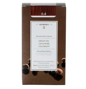 KORRES Βαφή Argan Oil, 6.4 Ξανθό Σκούρο Χάλκινο - 50ml