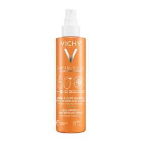 VICHY Capital Soleil Cell Protect Water Fluid Spray SPF50+, Λεπτόρευστο Αντηλιακό Γαλάκτωμα Σπρέι - 200ml