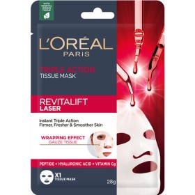 LOREAL PARIS Revitalift Laser Triple Action Tissue Mask, Υφασμάτινη Μάσκα Αντιγήρανσης - 28gr
