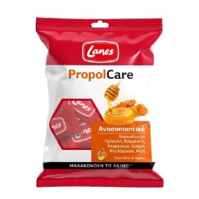 LANES PropolCare Καραμέλες για το Λαιμό με Γεύση Μέλι & Λεμόνι - 54gr