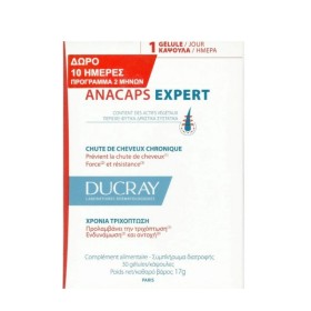 DUCRAY Anacaps Expert, Συμπλήρωμα Διατροφής για τη Χρόνια Τριχόπτωση - 60caps (2x30)