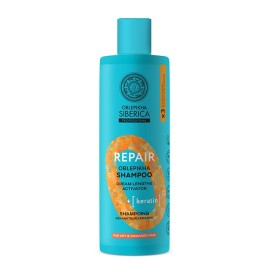 NATURA SIBERICA Oblepikha Professional Repair Shampoo, Σαμπουάν Αναδόμησης, με 3x Ιπποφαές & Κερατίνη για Ξηρά & Ταλαιπωρημένα Μαλλιά - 400ml