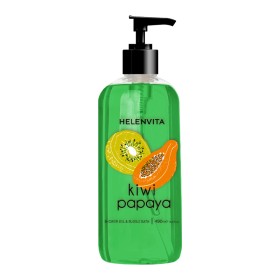 HELENVITA Shower Gel & Bubble Bath Kiwi Papaya, Αφρόλουτρο Εμπλουτισμένο με Εκχύλισματα Τροπικών Φρούτων - 490ml