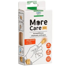 MORE SEPT More Care Skin, Αυτοκόλλητος Ελαστικός Επίδεσμος Μπεζ - 6cm x 1m