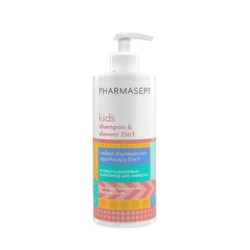 PHARMASEPT Kids 2in1 Shampoo & Shower, Απαλό Παιδικό Σαμπουάν & Αφρόλουτρο - 500ml