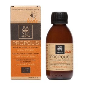 APIVITA Kids Propolis, Παιδικό Βιολογικό Σιρόπι Για Τον Λαιμό με Μέλι & Θυμάρι - 150ml