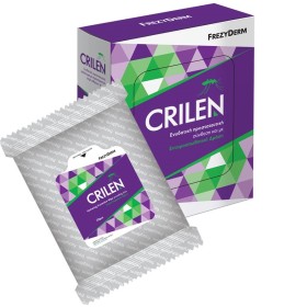 FREZYDERM Crilen Wipes, Εντομοαπωθητικά Μαντηλάκια -  20τμχ