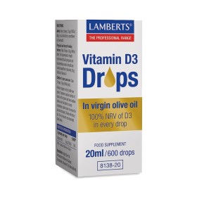 LAMBERTS Vitamin D3 Drops - 20ml/600drops