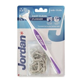 JORDAN Easy Clean Flosser, Σύστημα Οδοντικού Νήματος με Λαβή -1τεμ. & -20τεμ. Ανταλλακτικά Νήματα