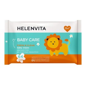 HELENVITA Baby Wipes, Μωρομάντηλα με Χαμομήλι - 64τεμ