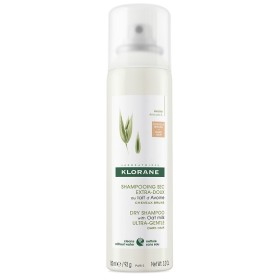 KLORANE Dry Shampoo Lait Avoine Teinte, Ξηρό Σαμπουάν Spray με Γάλα Βρώμης για Καστανά Μαλλιά - 150ml