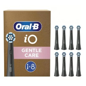 ORAL-B iO Gentle Care Black, Ανταλλακτικές Κεφαλές Ηλεκτρικής Οδοντόβουρτσας Μαύρες -8τεμ