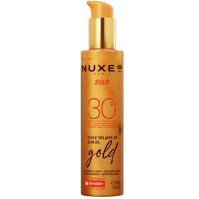 NUXE Sun Oil Gold SPF30, Ιριδίζον Λάδι Μαυρίσματος για Πρόσωπο & Σώμα - 150ml