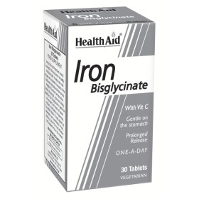 HEALTH AID Iron Bisglycinate 30mg With Vit C, Σίδηρος & Βιταμίνη C - 30tabs