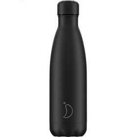 CHILLYS BOTTLES Μπουκάλι- Θερμός, Monochrome All Black - 500ml