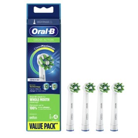 ORAL B Cross Action White Value Pack, Ανταλλακτικές Κεφαλές Λευκές - 4τεμ