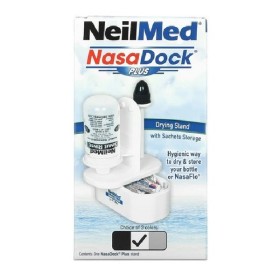 NEILMED NasaDock Plus Drying Stand with Sachet Storage, Βάση Υγιεινής Αποθήκευσης Συσκευής Ρινικών Πλύσεων - 1τεμ